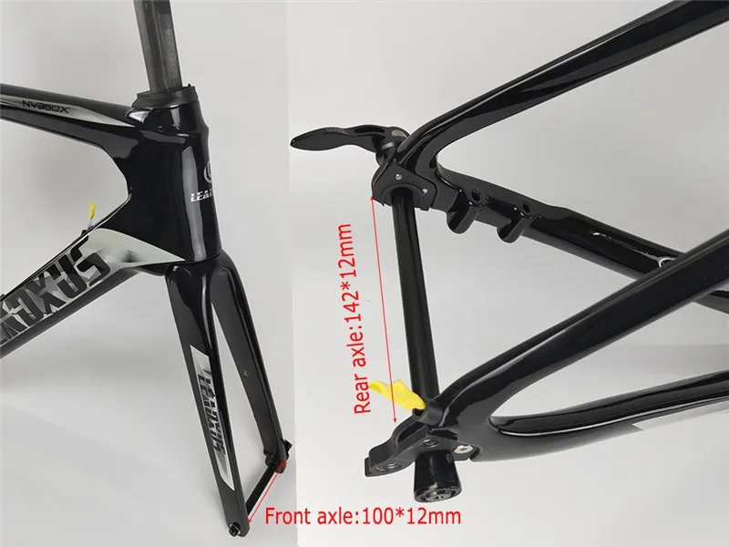 Clearance LEADXUS 2019 Newest Disc Brake Aero Carbon Fiber Road Bike Frame Road Aero Racing Bicycle Frame&Handlebar 45/47/49/52/54/56/58cm 8