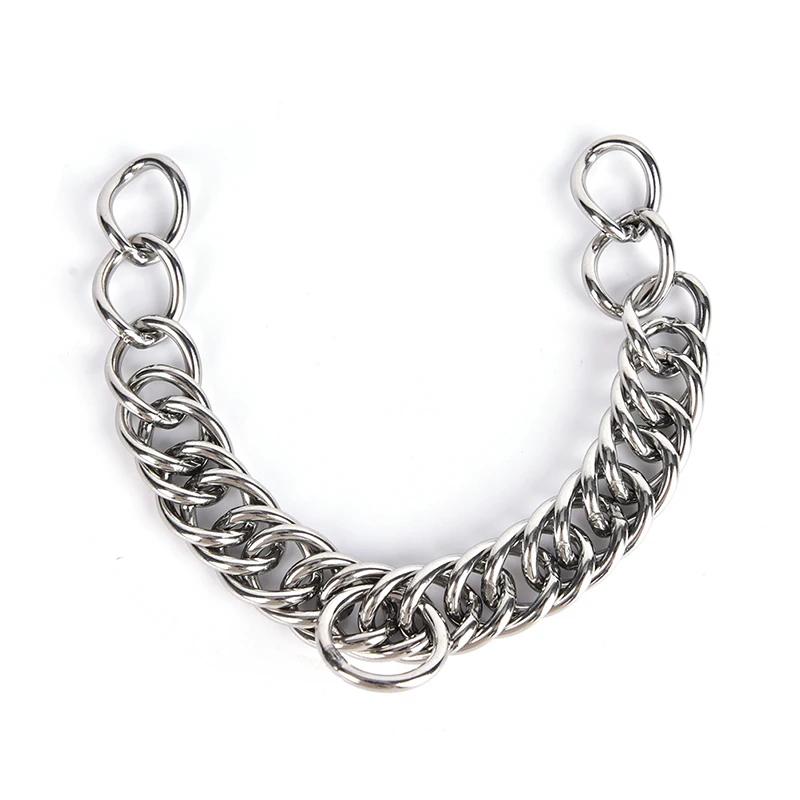 

1pc stainless steel double link curb chain for pet horse bits high quality