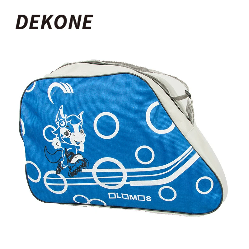 

Dekone Sports Skates Bag 38x15x28cm High Quality Print Red Blue Pink For Skating Cycling Roller Skates Dustproof Equipment Bag