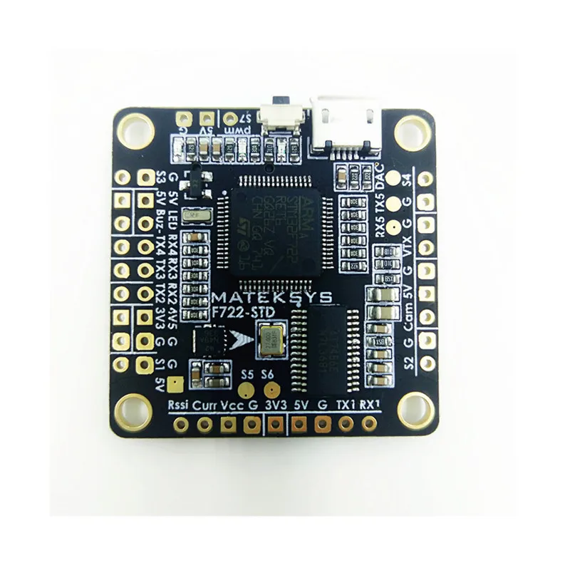MATEKSYS F722-STD STM32F722 Flight Controller Betaflight OSD BMP280 Barometer 7 PWMDSHOT Outputs BlackBox MicroSD for RC Drones-1 (2)