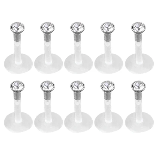 Акриловое кольцо для губ 10 шт.|piercing jewelry|labret barslip labret |