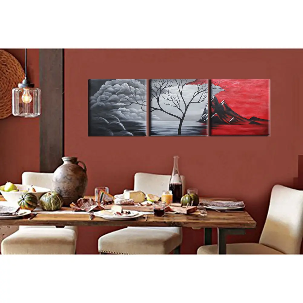 Modern Tree Art Promotionshop For Promotional Modern Tree Art On - Abstract Landscape Modern Tree Hand Painted Modular Oil Canvas Paintingsdrawing By Numbers Wall Art Home Decor Picture Triptych modern tree art promotionshop for promotional modern tree art on - abstract landscape modern tree hand painted modular oil canvas paintingsdrawing by numbers wall art home decor picture triptych