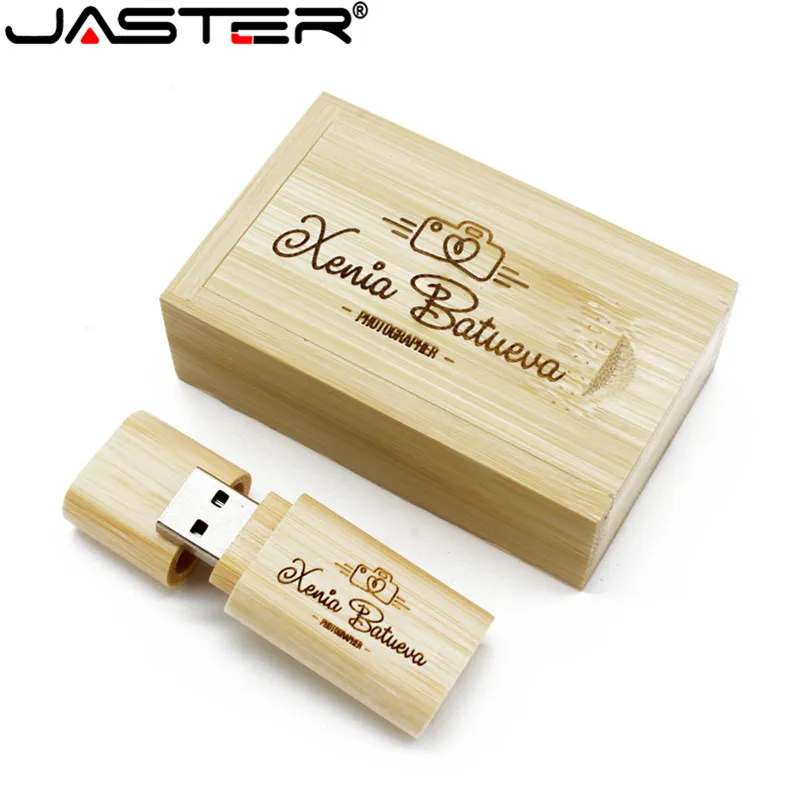 JASTER(более 10 шт бесплатный логотип) клен usb+ коробка usb флэш-накопитель ручка привода Деревянная Карта памяти Флешка 8G 16GB 32GB свадебный подарок
