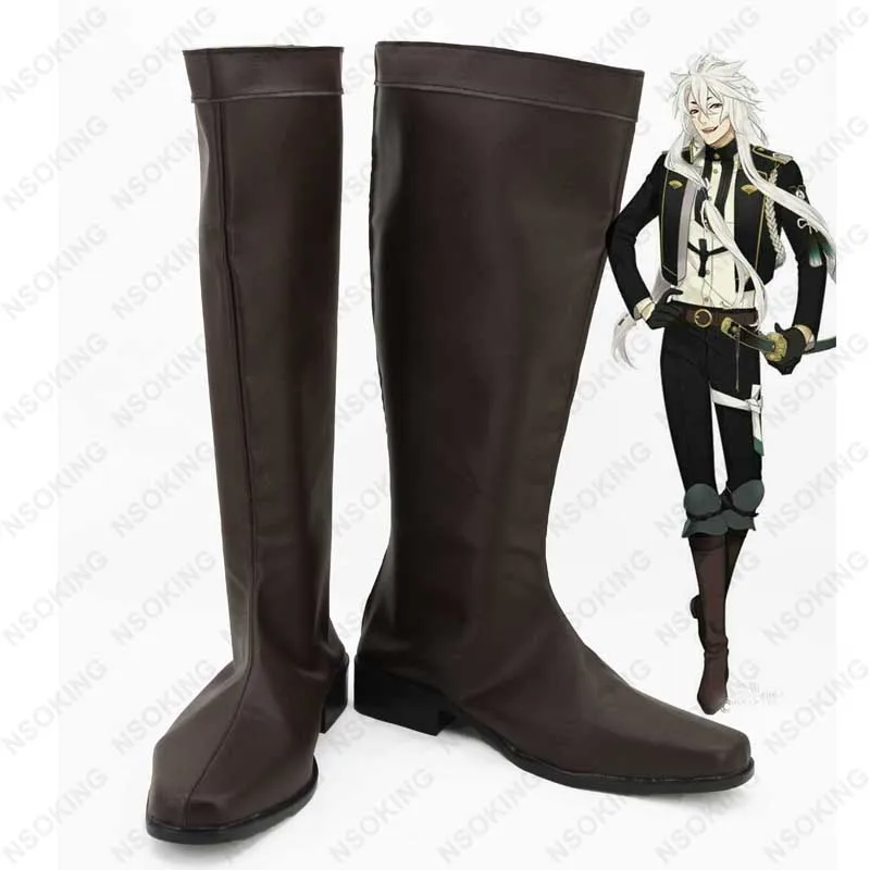 

Touken Ranbu Hizamaru Cosplay Boots ToukenRanbu Anime Shoes Custom Made
