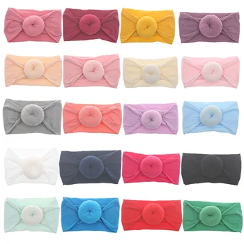 

Children Baby Girls Circle Headbands Toddler Infant Hair Accessories Clothes Band Turban Solid Girl Hair Accessories
