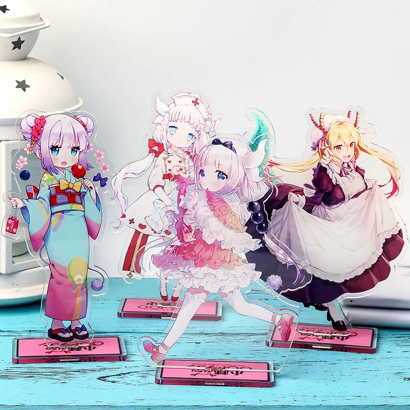 Аниме Miss Kobayashi Дракон горничная Kamui Kanna фигурка на акриловой подставке настольное