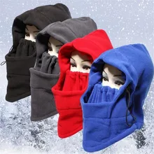 Зимняя уличная маска для верховой езды, для всего лица, для шеи, для мужчин, ветрозащитная теплая шапка, одежда для велоспорта, Женская двухслойная флисовая велосипедная маска