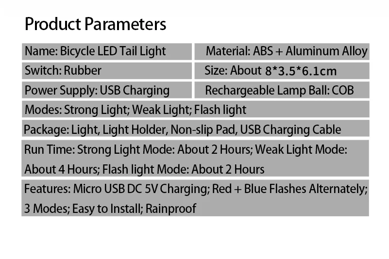 Sale WEST BIKING USB Bike light COB Source Super Bright Cycling Tail light Road MTB LED Bicycle Lamp Waterproof Bicycle Rear Light 3