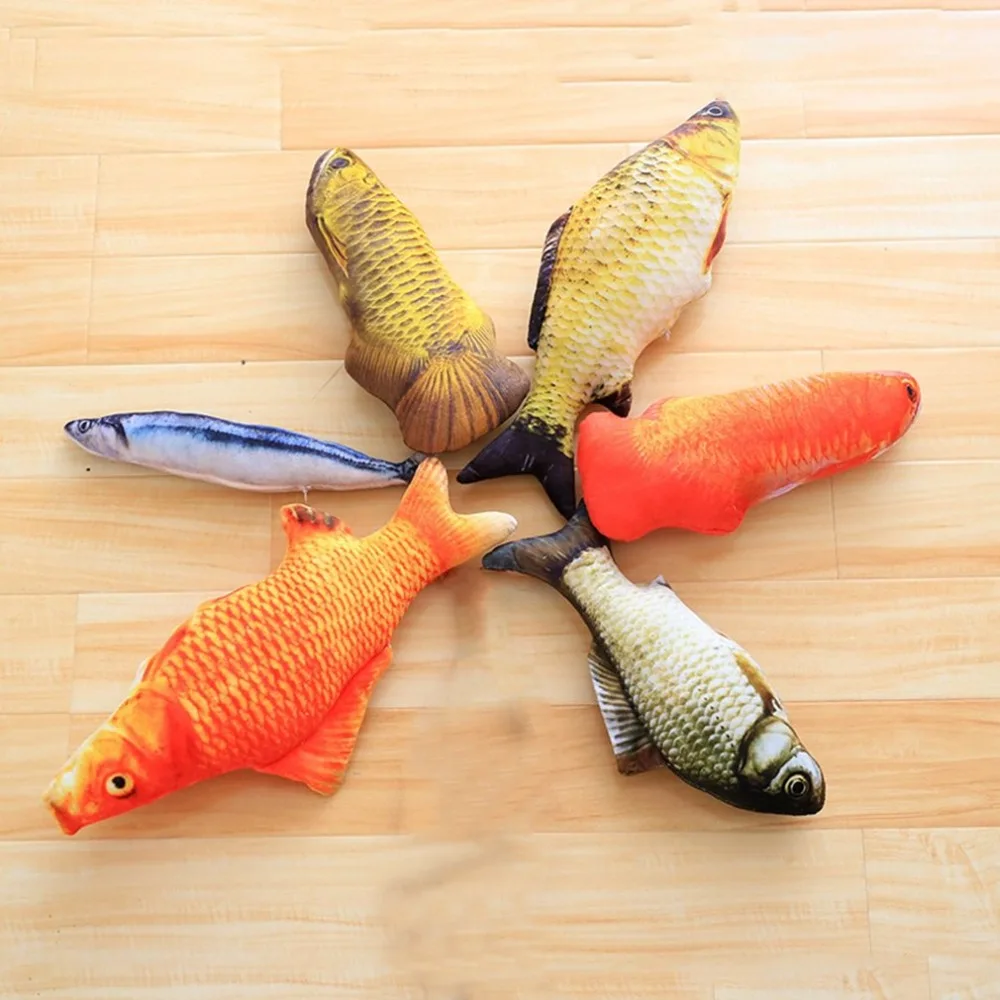 20 см Catnip Catmint Cat Favor Simulation Fish Toys Рыба Форма Когтеточка короткая плюшевая поставка
