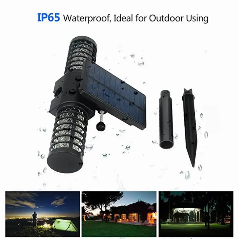 Solar Mosquito Killer Light USB Mosquito Repellent IP65 Insect Trap LED Lamp UV Bug Zapper Pest Control Repeller For Outdoor  (7)