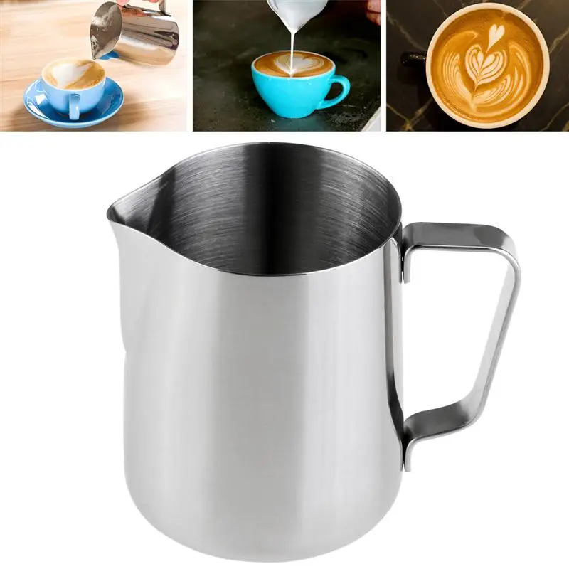 

Fantastic Kitchen Stainless Steel Espresso Latte Art Coffee Milk Frothing Pitcher Steaming Milk Jug Foam Container 350/600ml