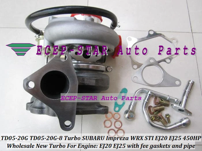 TD05 20 г TD05-20G TD05-20G-8 Турбокомпрессор Для SUBARU WRX STI двигатель EJ20 EJ25 2.0L Максимальная мощность 450HP