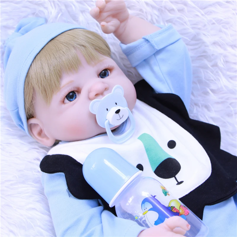 55 см силиконовые куклы reborn boy реалистичные 22 дюймовые виниловые bebe для
