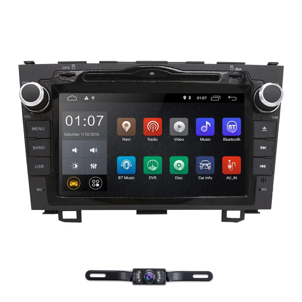 Clearance Newest  2 Din Android 9.0 Car auto radio stereo head unit GPS multimedia system DVD player for Honda CRV 2007-2011 DAB+ TPMS OBD 2