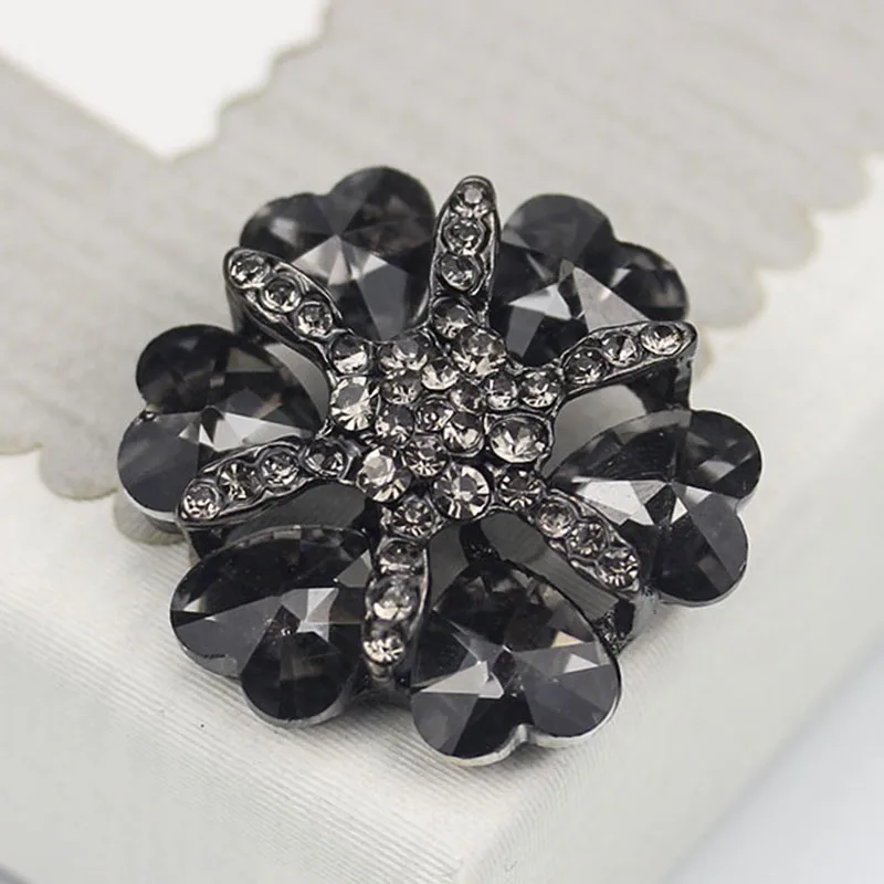 28 мм/38 MM Diamond цветы металлические пуговицы из искусственного бриллианта для пошив