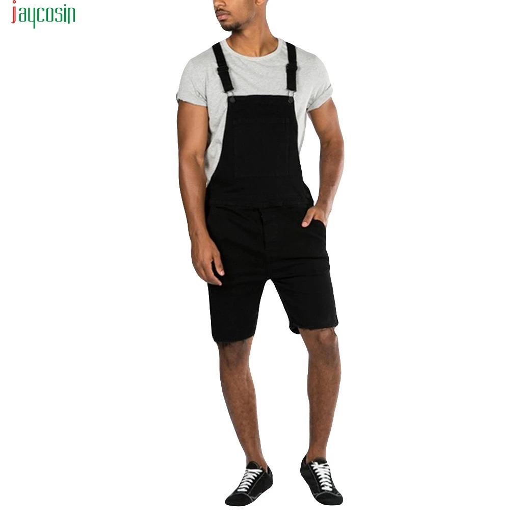 Jaycosin мужской модный джинсовый комбинезон, однотонные уличные штаны на подтяжках, джинсы с карманами, прямые штаны, Traje De Mezclilla De Moda