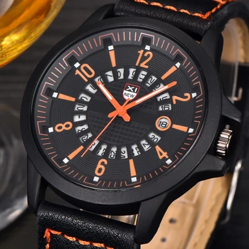 

Hot XINEW Brand Original Fashion Sports Watches Men Big Face Hollow Date Caelndar Casual Quartz Watch Reloj Hombre Deportivo