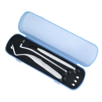 

LED dental mirror dental mirror dental tartar hook except stains tartar (Three sets of white)