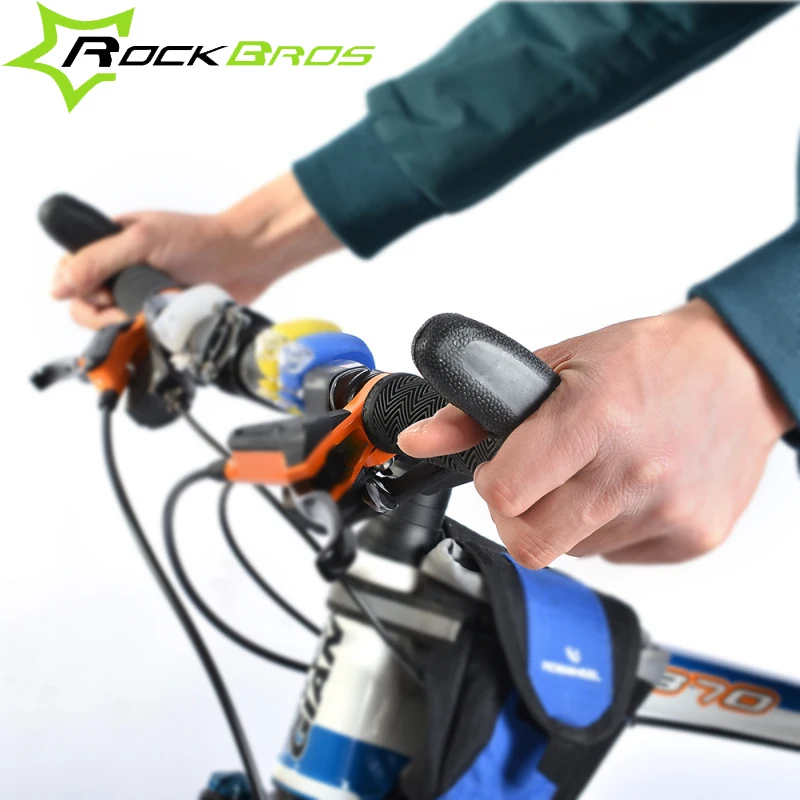 RockBros резиновый руль для велосипеда, концы для горного велосипеда MTB, концы для горного велосипеда, концы для велосипедных ручек, черные ручки для велосипеда, Аксессуары для велосипеда