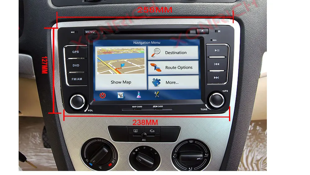 Sale Car Multimedia player GPS Autoradio 2 Din 7 Inch For SKODA Octavia 2009-2013 Bluetooth FM Radio RDS WIFI DVR SD 2