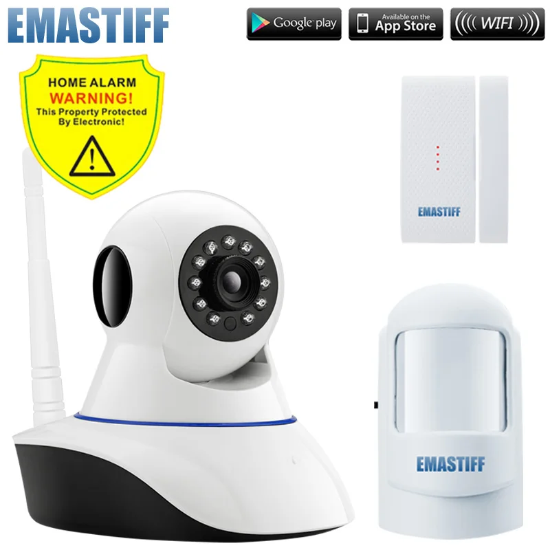 Wireless Door Gap PIR Wifi 720P IP Camera For Home Security Alarm System Wifi GSM SMS