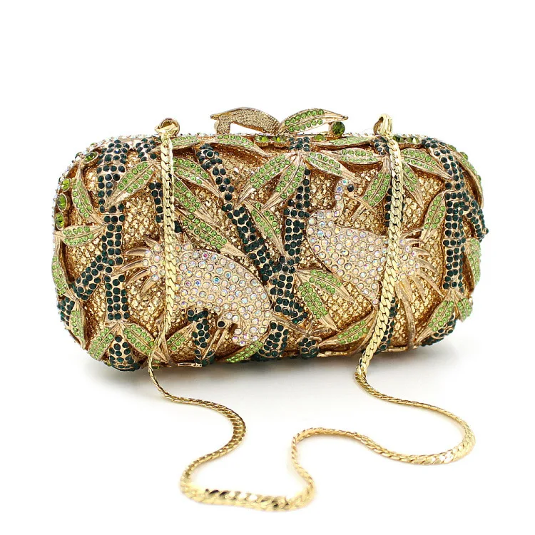 Coloré Strass Embrayage Gold De Sacoche Bourse Luxe Parti Soirée Octogone Du Femmes Sacs À Pochette Cristal Bl030 Main nSgIY4Wq4