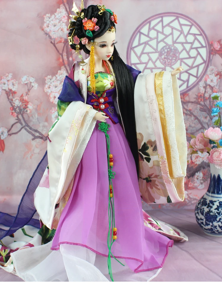 Высококачественные Древние Китайские Этнические куклы с 12 подвижные суставы коллекционные Bjd куклы девушки игрушки подарки на день рождения 353