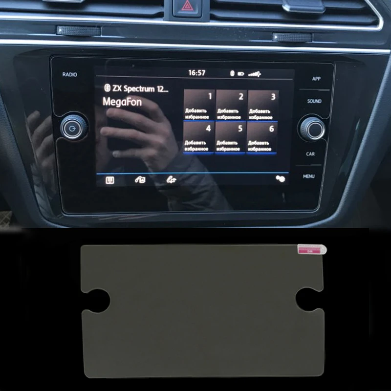 

For Volkswagen Tiguan Teramont Atlas 2018 2019 8 inch tempered glass car navigation screen protector LCD display film sticker