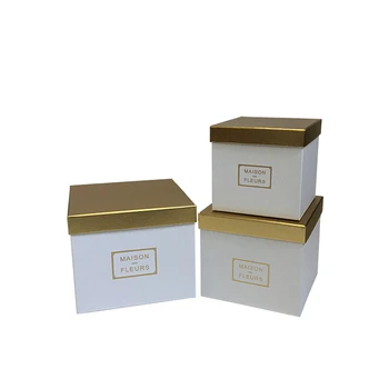 

Gold color cover Square flower packing boxes mother days thanksgiving gift box ,Valentines's day present boxes 2020 New design