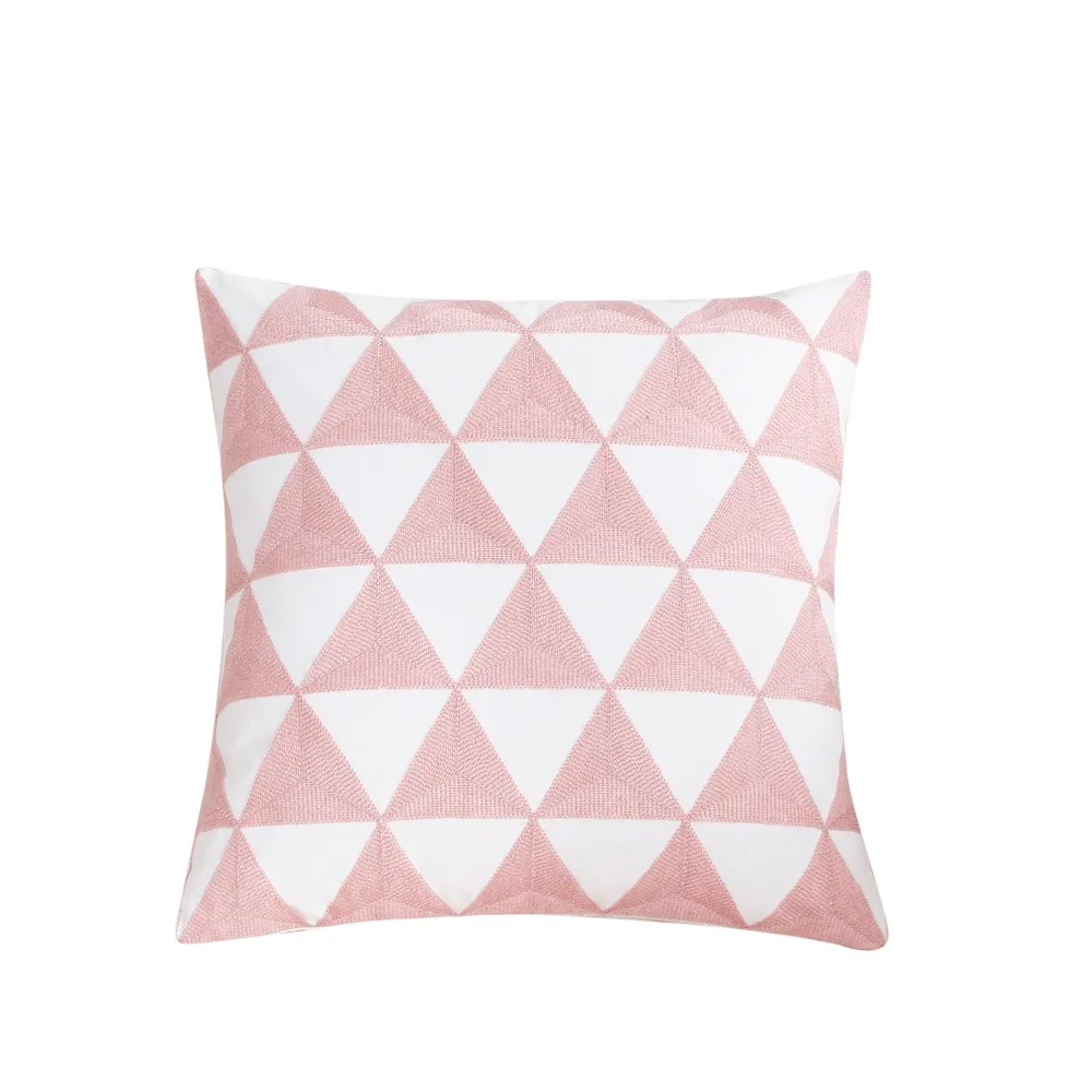 KISS QUEEN розовый Вышитый Чехол для подушки геометрический Бросок Наволочка декоративный чехол для подушки для дивана дома