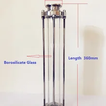 Длинный стиль 1,"(38 мм) OD50.5 Высокое качество потока зрение стекло диоптр длина 360 мм зрение стеклянная башня SS304 санитарный фитинг