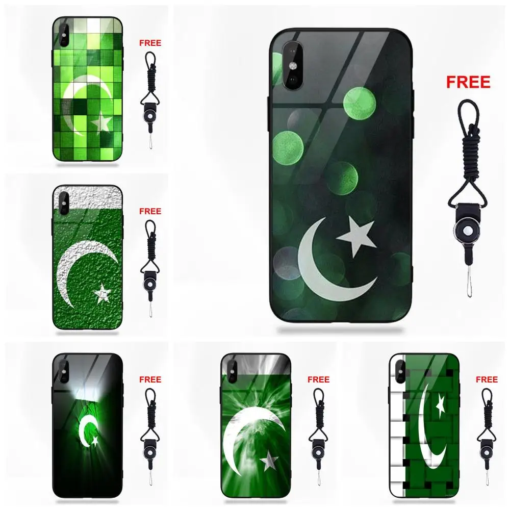 Retail Printed Pakistan Flag For Apple iPhone X XS Max XR 5 5C 5S SE 6 6S 7 8 Plus Soft TPU
