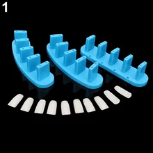 3x Nail Acrylic Base Display Training Frames 10x False Nail Tips Manicure Tool