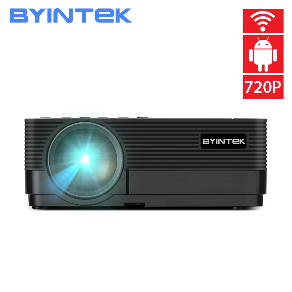 

BYINTEK K7 Android Smart Wifi LED Mini Portable Video HD Projector For Iphone Ipad Smartphone Tablet Game 1080P Home Theater