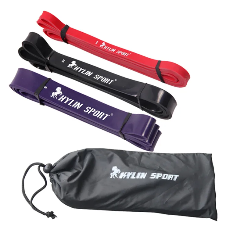 Set of 3 Natural latex 41 Strength Resistance Bands Loop Fitness Crossfit Power Lifting Pull Up