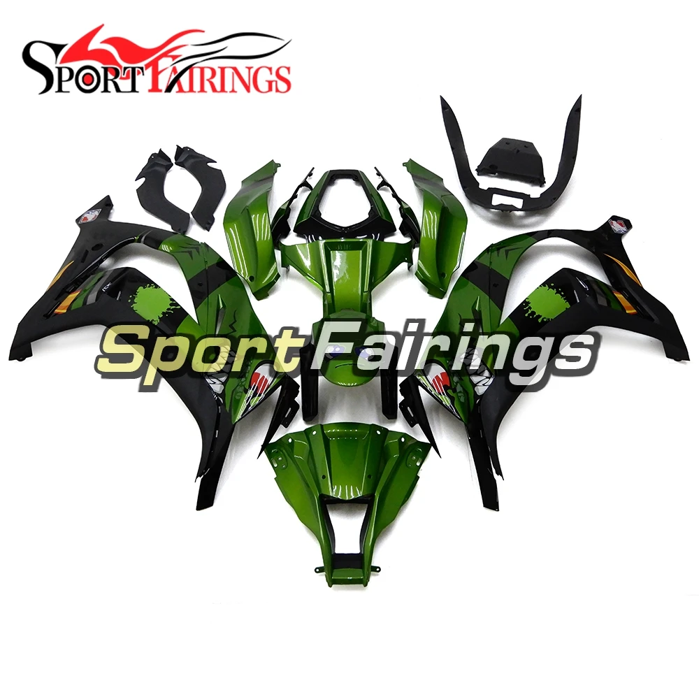 Обтекатели для Kawasaki Ninja ZX10R 11 12 13 14 15 ZX-10R 2011- ABS Полный мотоциклов обтекателя Kit капот зеленый Средства ухода за кожей кадров
