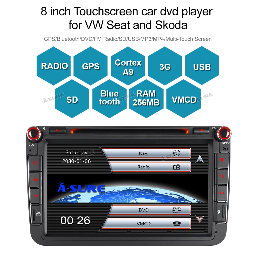 Flash Deal A-Sure 2 Din 8