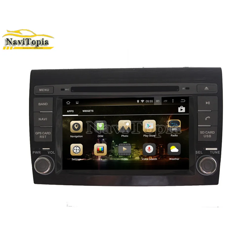 Clearance NAVITOPIA 7inch 4G RAM 64G ROM PX6 Six Core Android 9.0 Car DVD Player GPS Navigation for Fiat Bravo 2007 2008 2009 2010- 9
