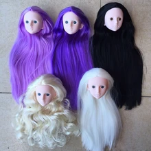 Plastic Doll Head with 3D Real Eyes Cosplay DIY Head 1/4 BJD Doll Body 1/4 Xinyi Doll For Girls Kid Toys Doll Accessories Plastic Doll Head with 3D Real Eyes Cosplay DIY Head 1/4 BJD Doll Body 1/4 Xinyi Doll For Girls Kid Toys Doll Accessories