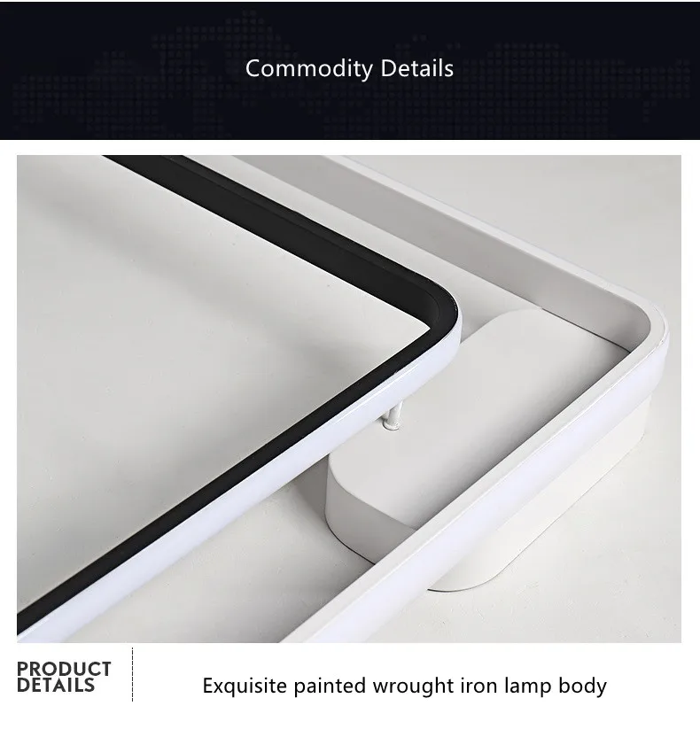 Ceiling Lamp Modern Led Acrylic Shade Living Room Lighting Fixture Bedroom Kitchen Surface Mounted Ceiling Light Aluminum Body lamparas de techo 14