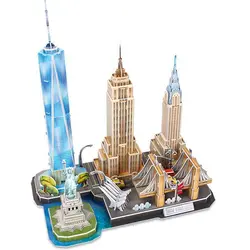 Классические головоломки город Статуя Свободы Нью Йорк США Империя State Puzzle кирпич игрушечные лошадки весы стиль модели наборы для ухода за