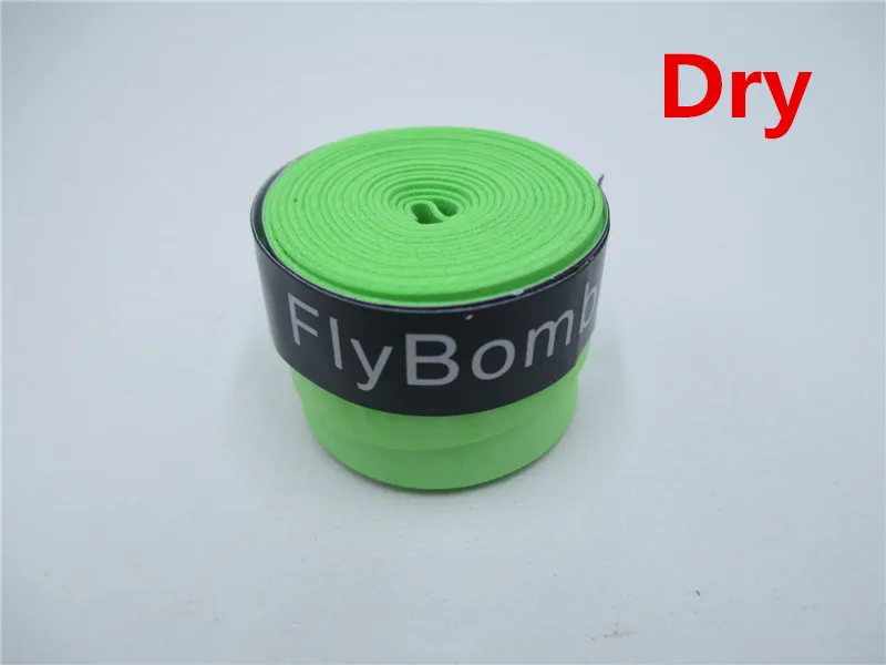 FlyBomb сухая ракетка для бадминтона овергрипы противоскользящие впитывающие пот обертывания краны теннисные ручки ракетка овергрип Sweatband L415OLF - Цвет: Green