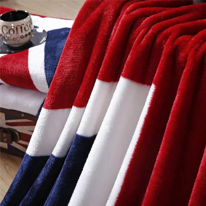 Красный Канада британский флаг/Американский флаг флисовые пледы одеяла для кровати диван супер мягкий плед покрывало теплое постельное белье