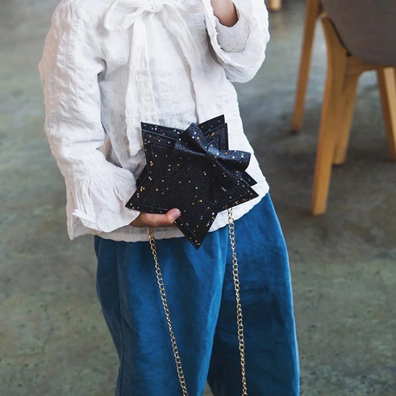 Kids Girls Star Women Sweet Messenger Bag Glitter Sequins Crossbody Shoulder Bag Small Envelopes Bags Party Clutch Handbags (31)