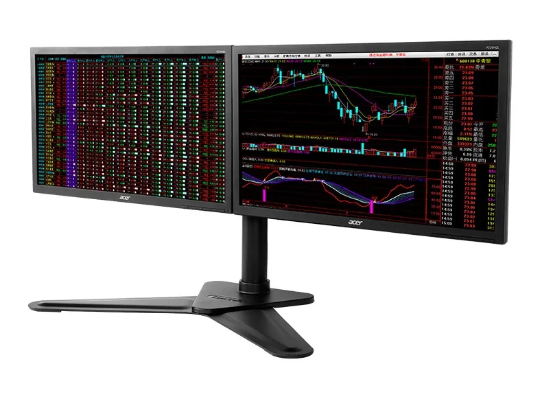 Loctek D2D настольная подставка 1"-30" двойной монитор держатель полный движения светодиодный ЖК-дисплей Компьютер Крепление кронштейн Макс. загрузка 10kgs каждая головка