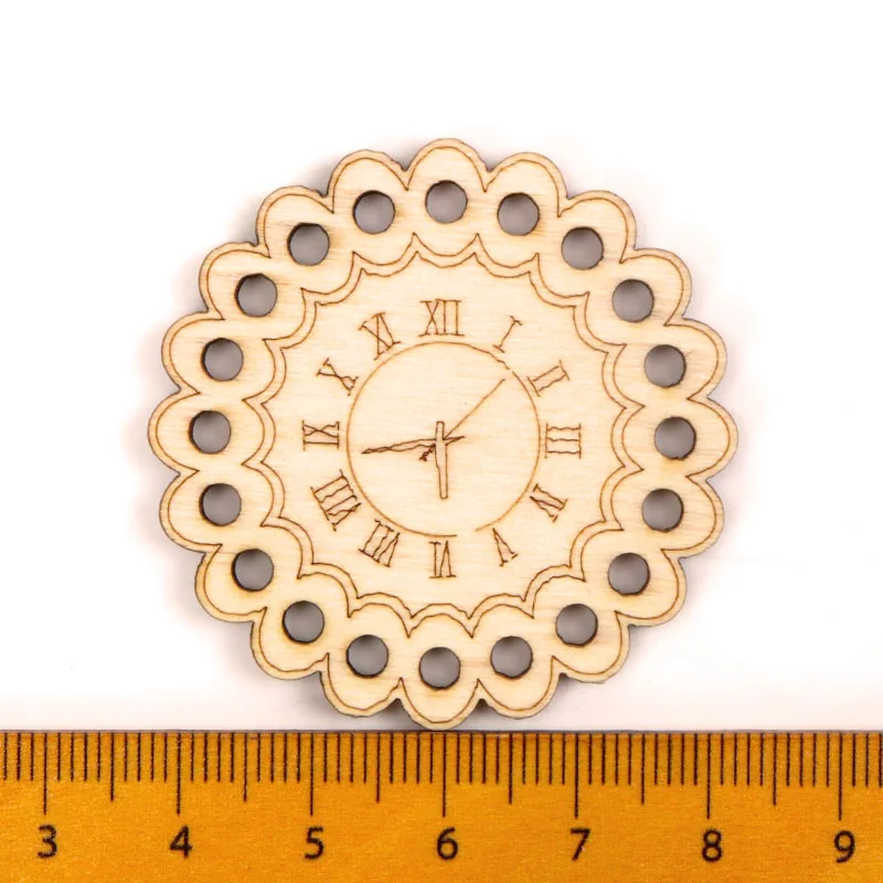 Китайский стиль ретро часы деревянный узор круглые квадратные скрапбукинг ручной работы аксессуары для шитья домашний Декор 5-18 шт 45 мм MZ225