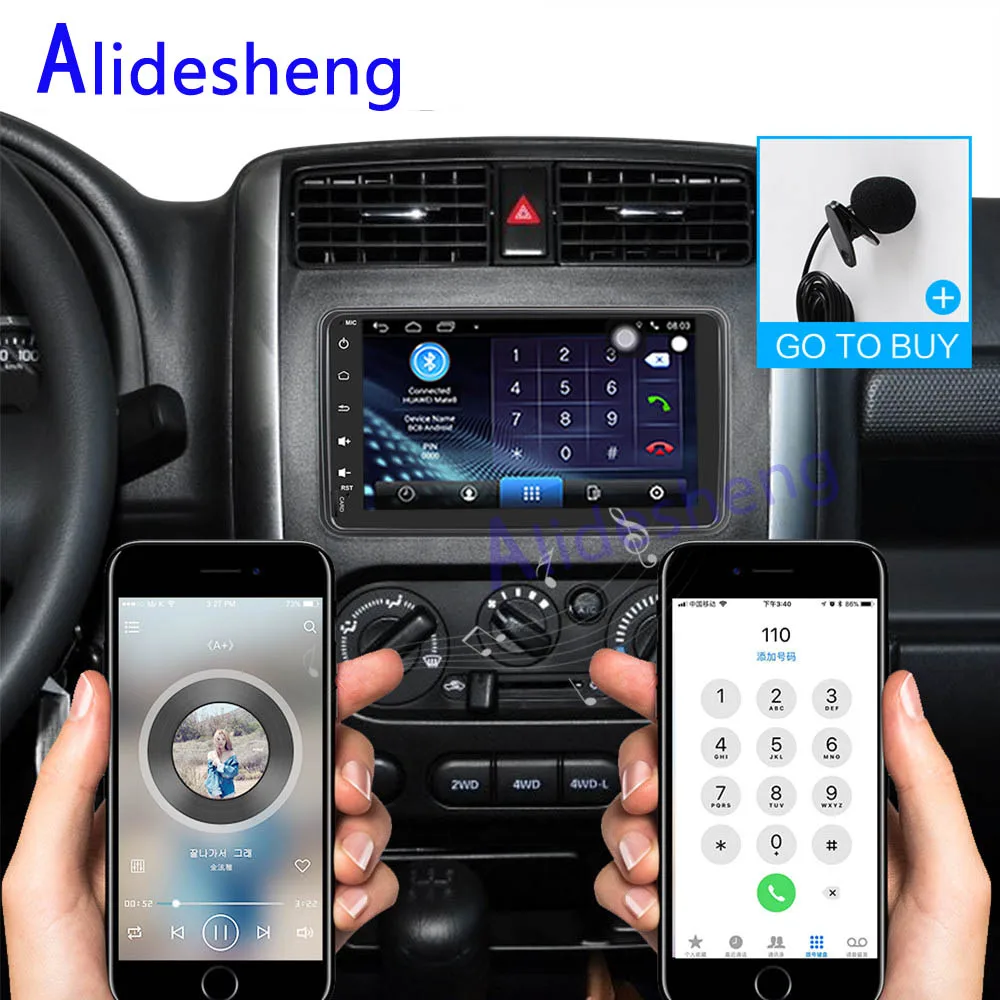 Excellent Android 7.1 car radio gps DVD Player for Suzuki Jimny 2007-2017 WiFi Android RDS stereo car Audio and video multimedia player 2