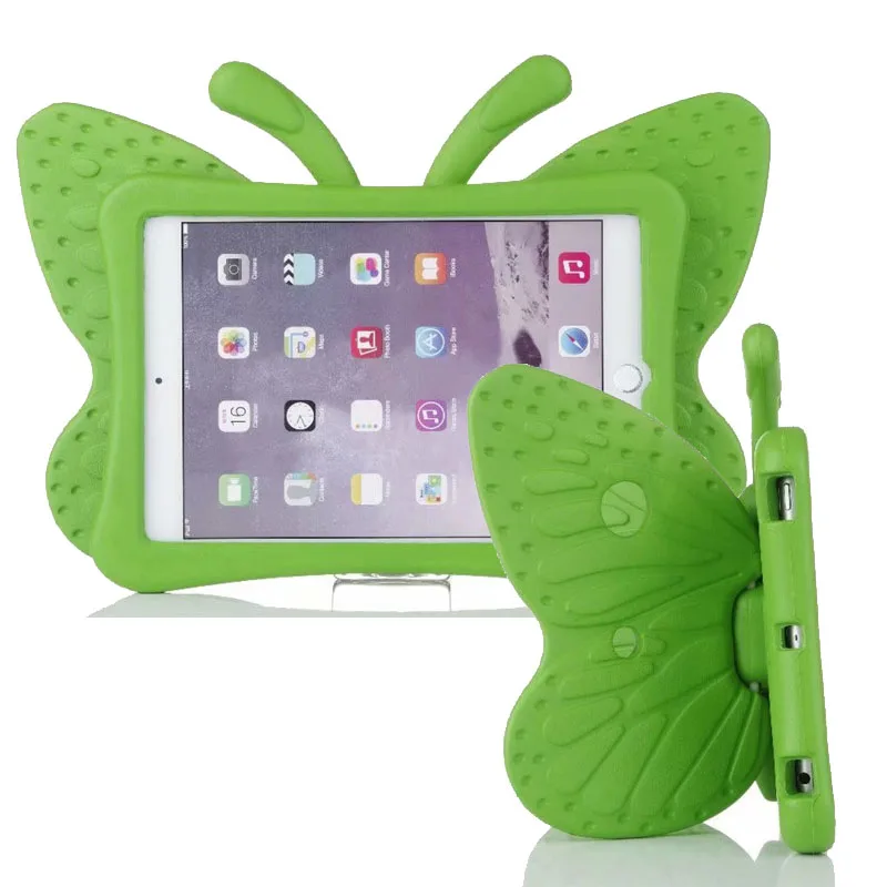 EVA Shockproof Case For iPad mini 1 2 3 Case Kids Cute Cartoon Butterfly Stand Tablet Cover For iPad mini 1 2 3 A1432 Case Safe (7)
