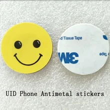 100 шт./лот) 13,56 МГц UID; запасной теги Стикеры Радиочастотная Идентификация анти-металл помех Block0 записи карточке бесконтактного считывания переписать копия клон