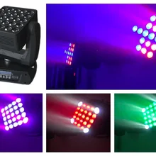1 шт./партия, матричный светодиодный светильник 25x12 Вт движущийся луч головы Cree RGBW 5x5 панель матричный светодиодный светильник dj сценическое освещение фон